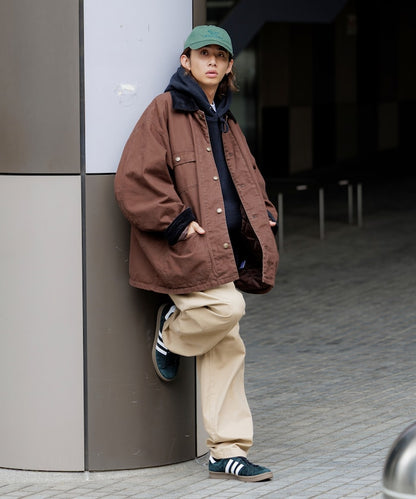 FREAK’S STORE / 燈芯絨拼接鴨布 外套