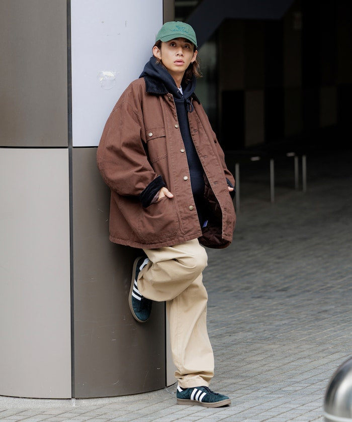 FREAK’S STORE / 燈芯絨拼接鴨布 外套