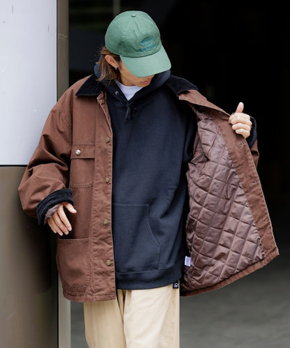 FREAK’S STORE / 燈芯絨拼接鴨布 外套