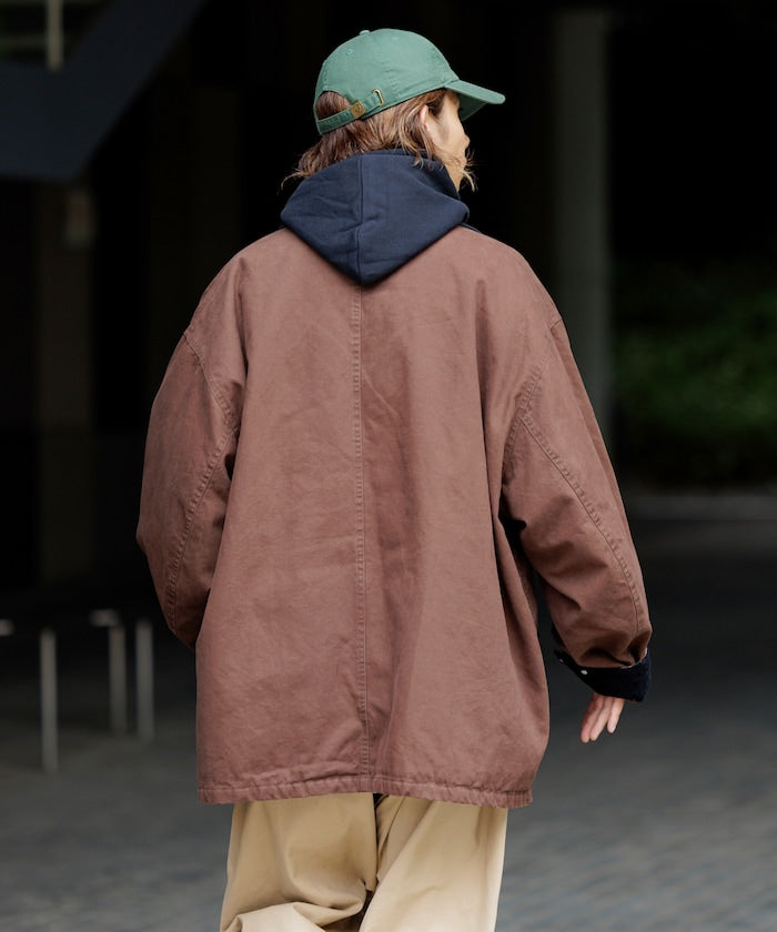 FREAK’S STORE / 燈芯絨拼接鴨布 外套