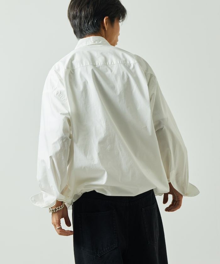 FREAK’S STORE / 下擺抽繩長袖襯衫