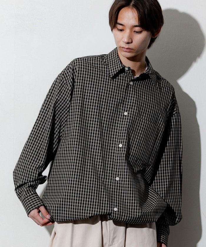 FREAK’S STORE / 下擺抽繩長袖襯衫