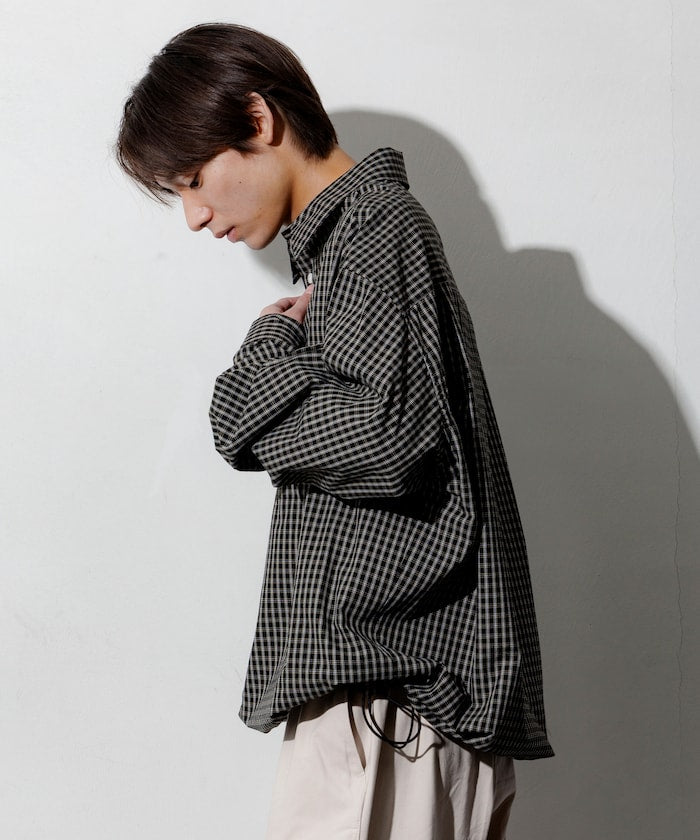 FREAK’S STORE / 下擺抽繩長袖襯衫