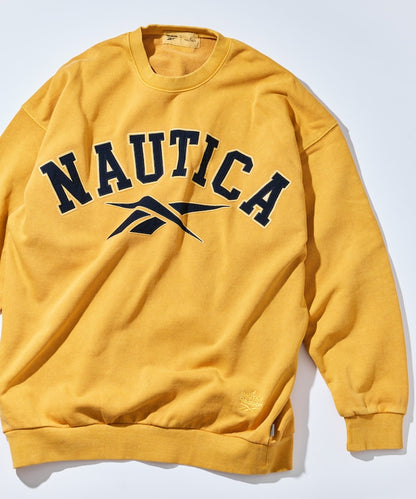 NAUTICA X REEBOK / 重磅 弧形標誌 刷色 圓領衫