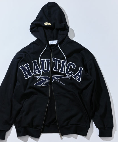 NAUTICA X REEBOK / 弧形標誌 重磅 連帽拉鍊外套