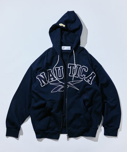 NAUTICA X REEBOK / 弧形標誌 重磅 連帽拉鍊外套