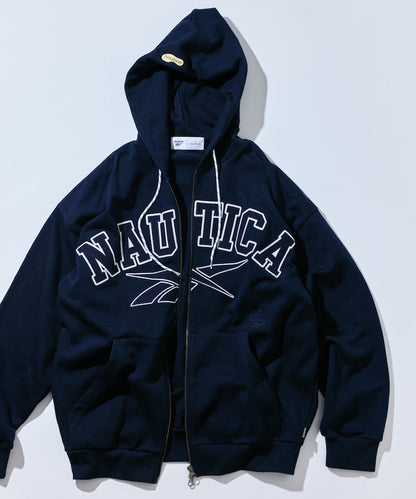 NAUTICA X REEBOK / 弧形標誌 重磅 連帽拉鍊外套