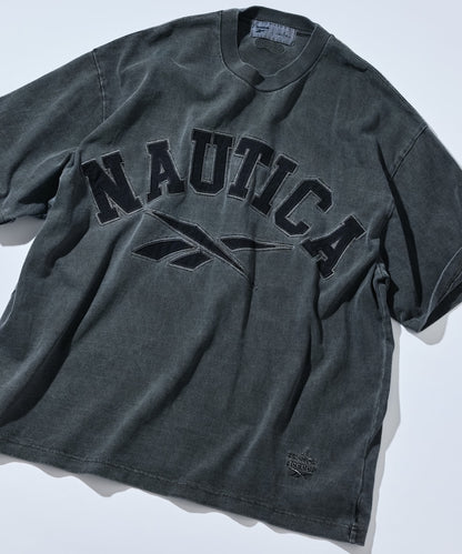 NAUTICA X REEBOK / 弧形 復古水洗 短袖T恤