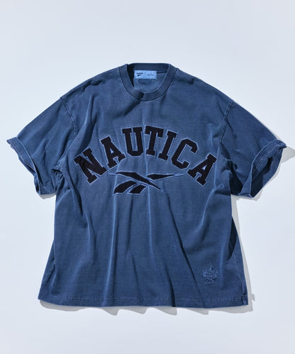 NAUTICA X REEBOK / 弧形 復古水洗 短袖T恤