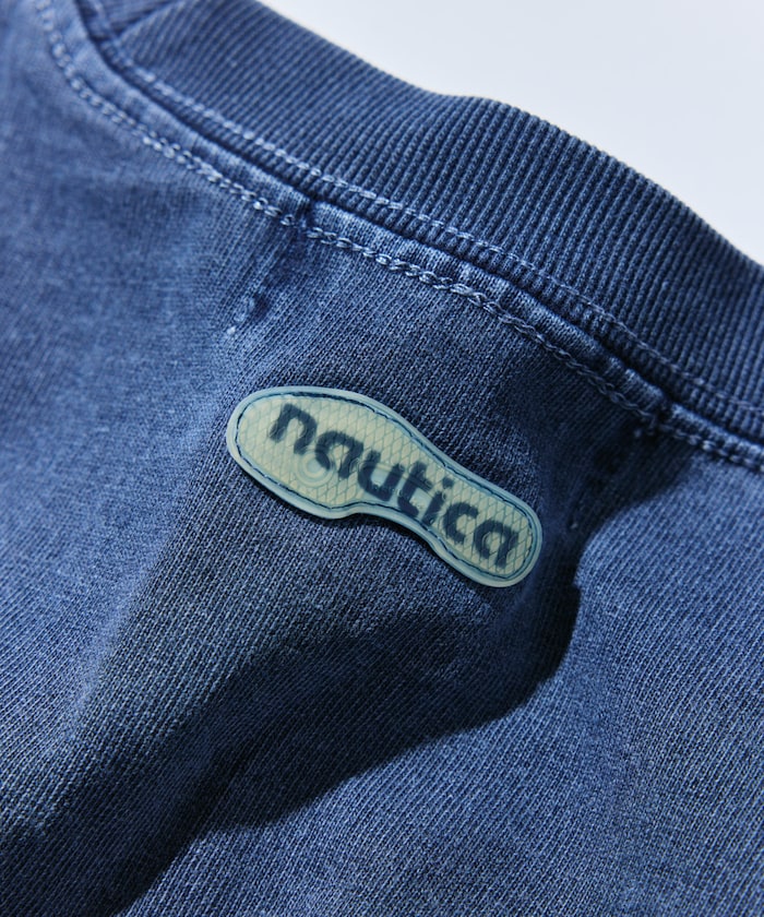 NAUTICA X REEBOK / 弧形 復古水洗 短袖T恤