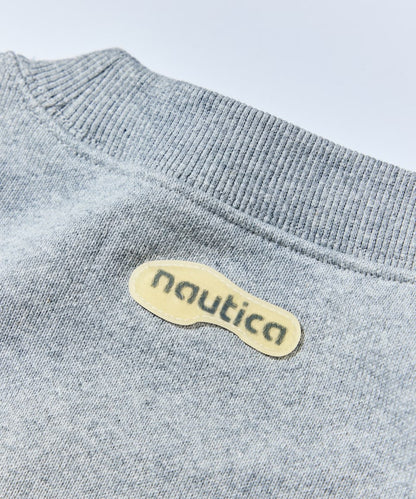 NAUTICA X REEBOK / 弧形LOGO落肩短版 圓領衫 (女生)