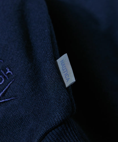 NAUTICA X REEBOK / 弧形LOGO落肩短版 圓領衫 (女生)