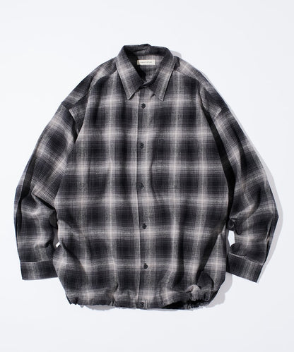 FREAK’S STORE / 漸層格紋 束口 襯衫