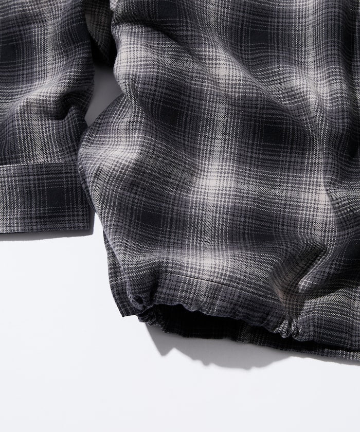 FREAK’S STORE / 漸層格紋 束口 襯衫