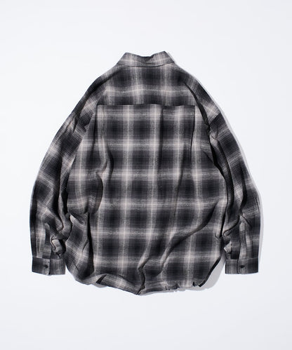 FREAK’S STORE / 漸層格紋 束口 襯衫