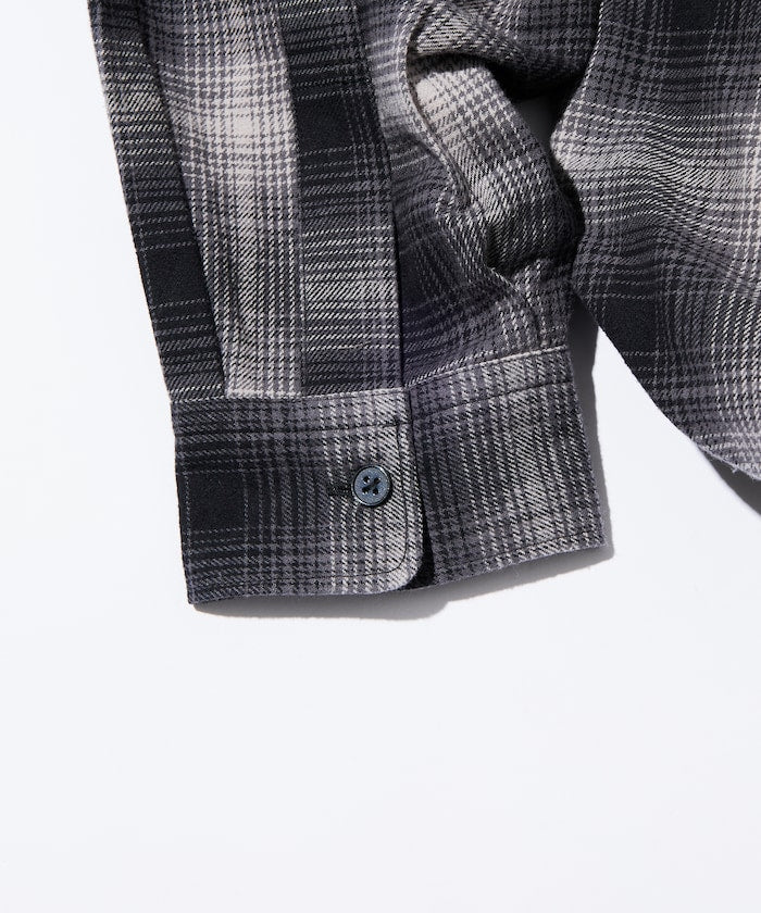 FREAK’S STORE / 漸層格紋 束口 襯衫