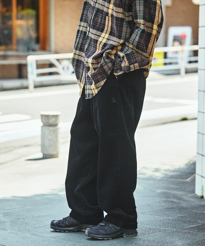 NAUTICA / 燈芯絨寬版褶裝長褲