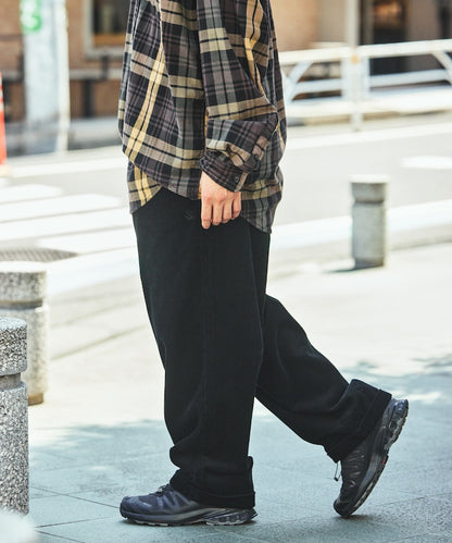 NAUTICA / 燈芯絨寬版褶裝長褲