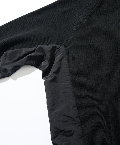 FREAK’S STORE / 拼接抽繩下襬 針織圓領衫