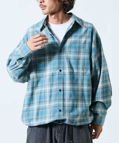 FREAK’S STORE / 漸層格紋 束口 襯衫