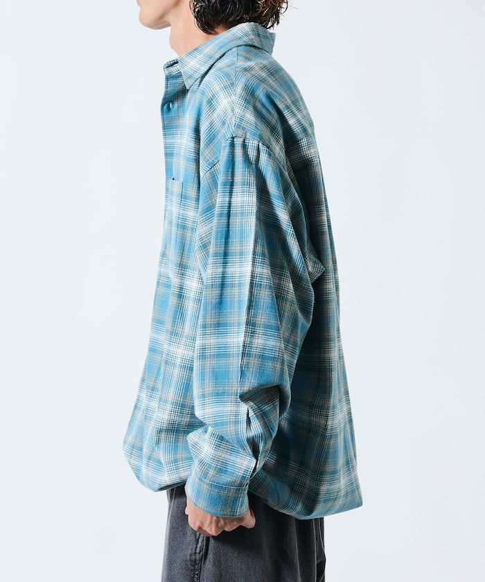 FREAK’S STORE / 漸層格紋 束口 襯衫