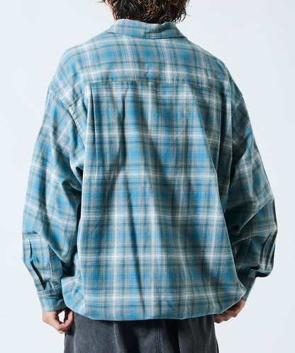 FREAK’S STORE / 漸層格紋 束口 襯衫