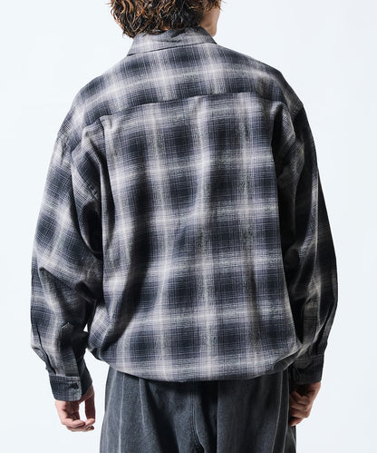 FREAK’S STORE / 漸層格紋 束口 襯衫