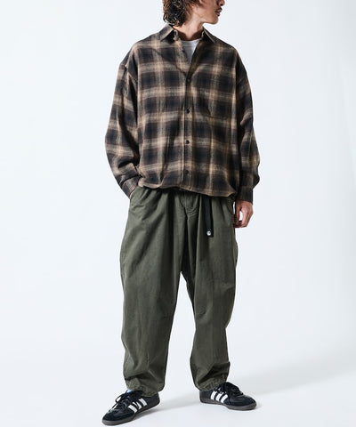 FREAK’S STORE / 漸層格紋 束口 襯衫