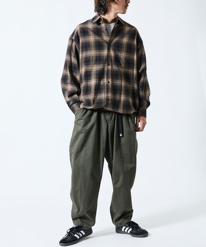 FREAK’S STORE / 漸層格紋 束口 襯衫