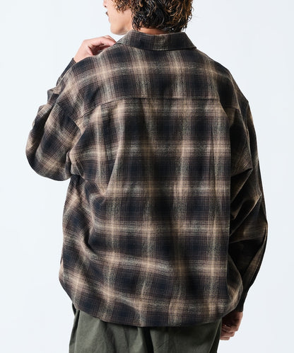 FREAK’S STORE / 漸層格紋 束口 襯衫