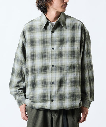 FREAK’S STORE / 漸層格紋 束口 襯衫