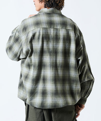 FREAK’S STORE / 漸層格紋 束口 襯衫