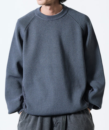 FREAK’S STORE / 拼接抽繩下襬 針織圓領衫