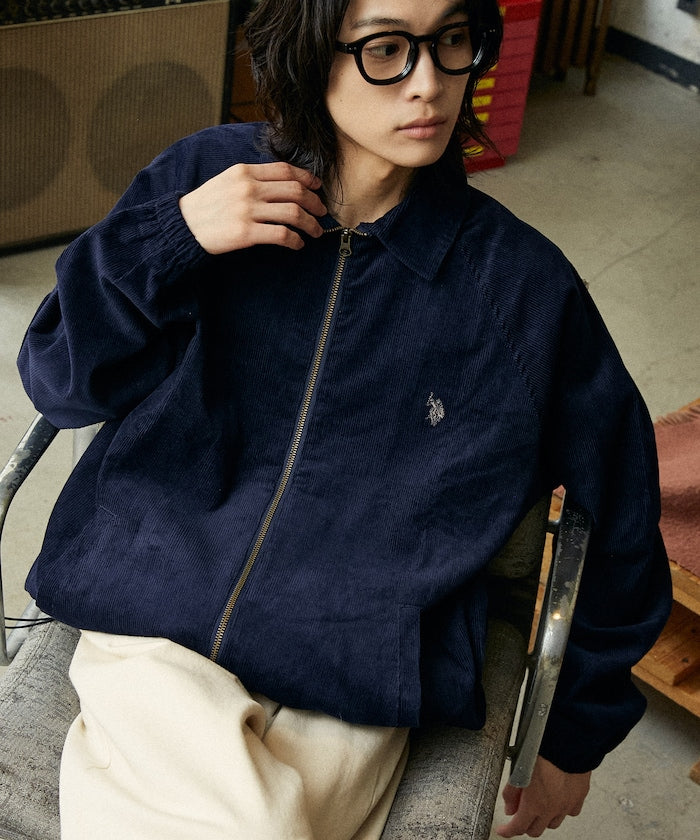 U.S. POLO ASSN. / 雙向拉鍊短版立領外套