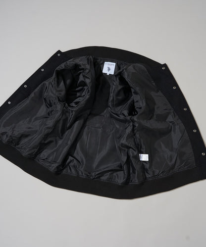 U.S. POLO ASSN. / 合成皮革拼接經典棒球外套