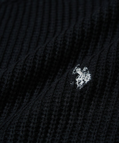 U.S. POLO ASSN. / 刺繡畔編圓領針織衫
