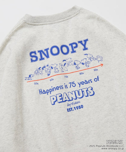 PEANUTS x FREAK’S STROE / 75週年 寬鬆落肩 圓領衫