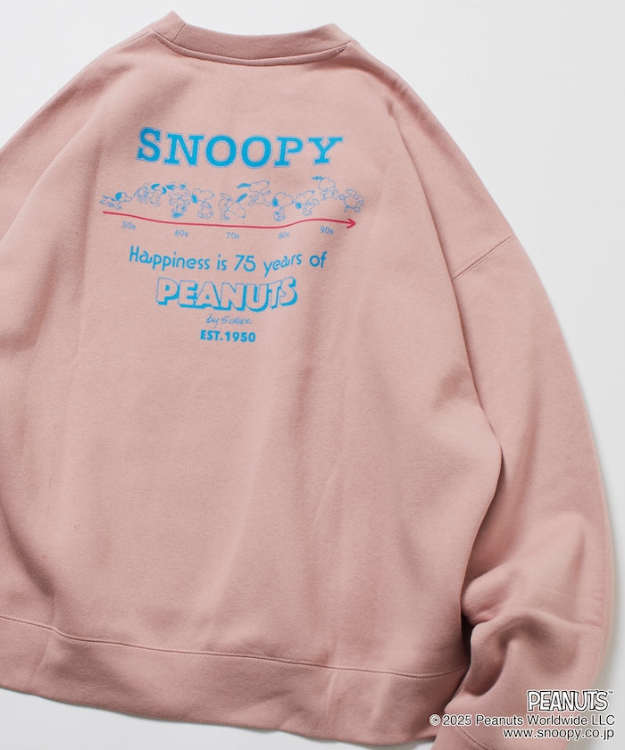 PEANUTS x FREAK’S STROE / 75週年 寬鬆落肩 圓領衫