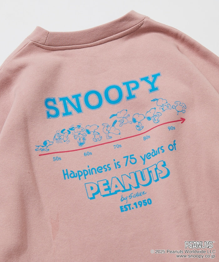 PEANUTS x FREAK’S STROE / 75週年 寬鬆落肩 圓領衫