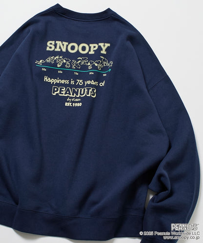 PEANUTS x FREAK’S STROE / 75週年 寬鬆落肩 圓領衫