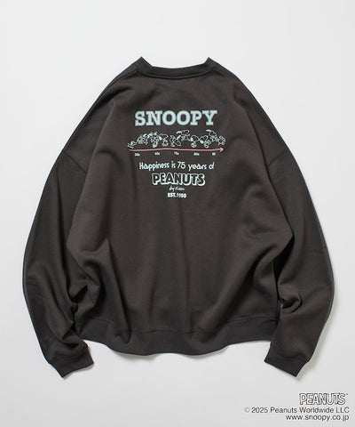 PEANUTS x FREAK’S STROE / 75週年 寬鬆落肩 圓領衫