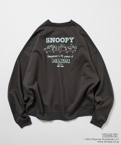 PEANUTS x FREAK’S STROE / 75週年 寬鬆落肩 圓領衫