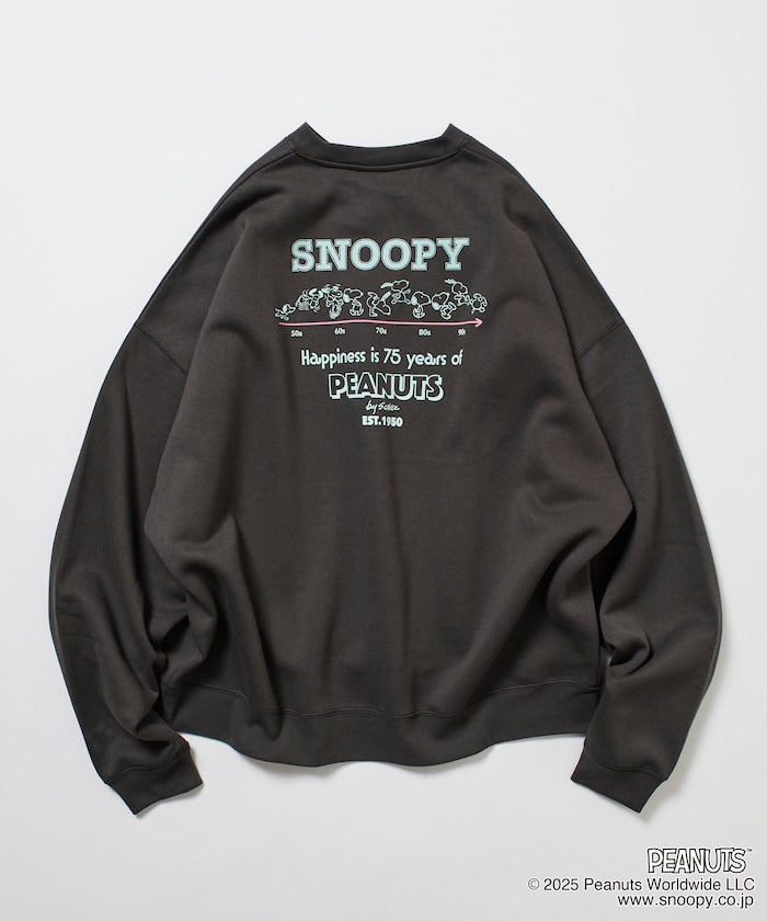 PEANUTS x FREAK’S STROE / 75週年 寬鬆落肩 圓領衫