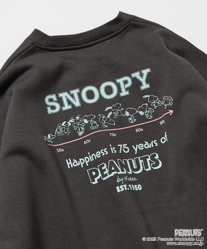 PEANUTS x FREAK’S STROE / 75週年 寬鬆落肩 圓領衫