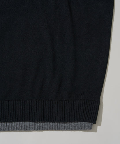 U.S. POLO ASSN. / FAKE LAYERED KNIT 雙層假兩件針織衫