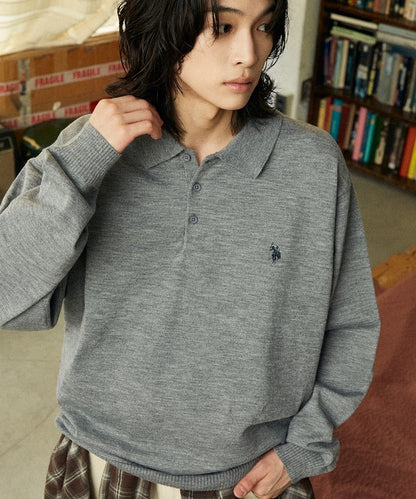 U.S. POLO ASSN. / SWEAT LIKE KNIT POLO衫