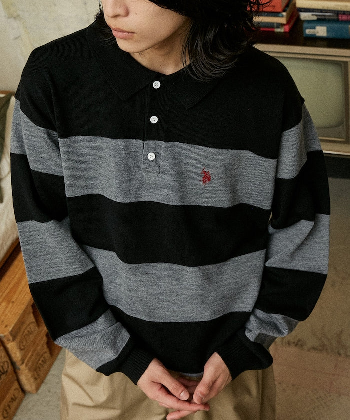U.S. POLO ASSN. / SWEAT LIKE KNIT POLO衫