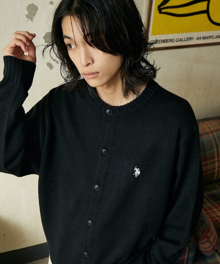 U.S. POLO ASSN. / 圓領針織開襟衫
