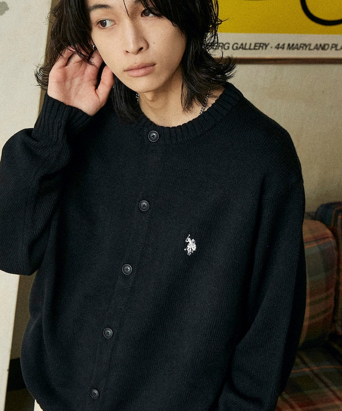 U.S. POLO ASSN. / 圓領針織開襟衫