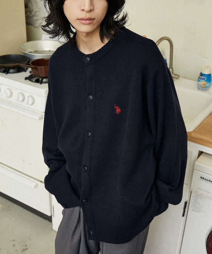 U.S. POLO ASSN. / 圓領針織開襟衫